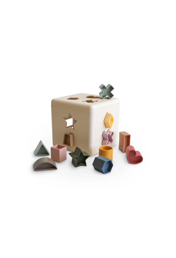 Mushie Shape Sorting Box Toy