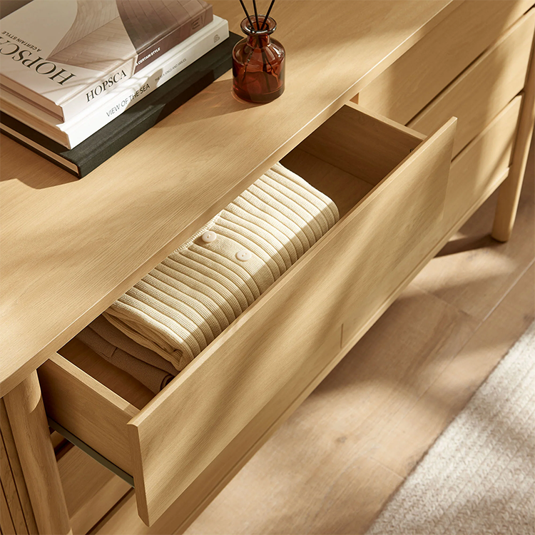 Flute Cadence Dresser, Oak