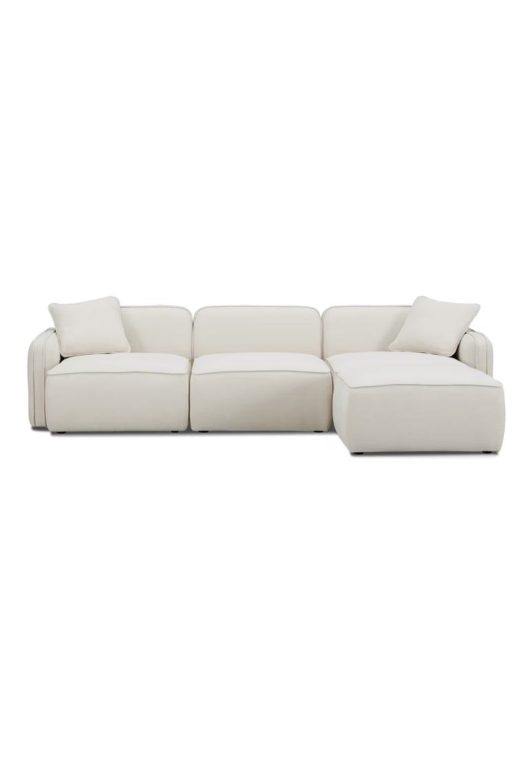 Syntara Linnen 4- Piece Sectional,Sand