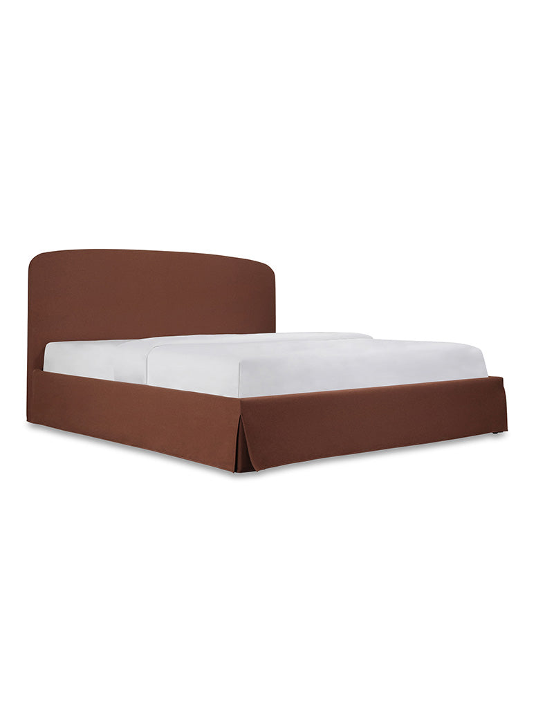 Snooze Queen Storage Bed,rust