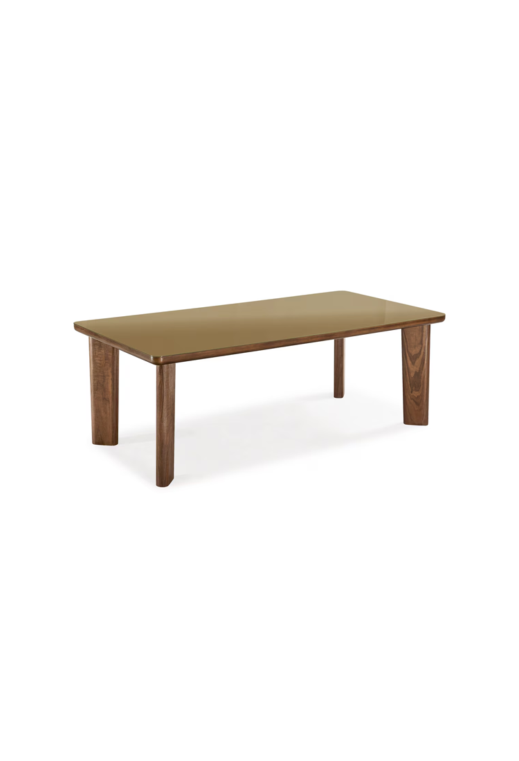 Kaelis Glass Long Dining Table