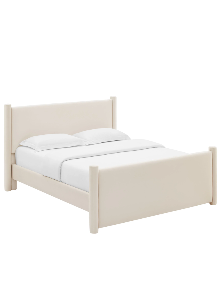 Mariselle King Plaform Bed,Alabaster