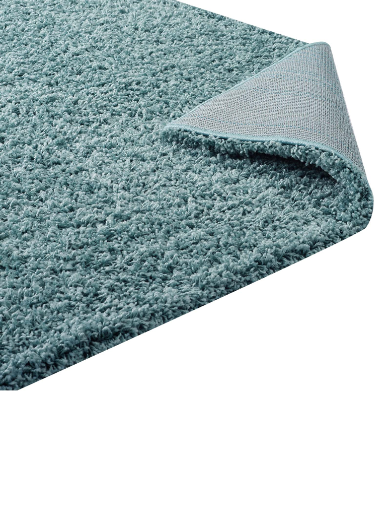 Draxian Solid Area Rug,Aqua Blue 5 x 8