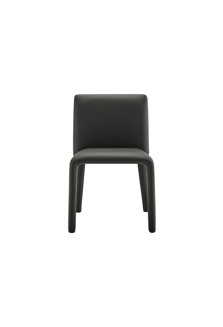 Noviara Vegan Leather Dining Chair,Black