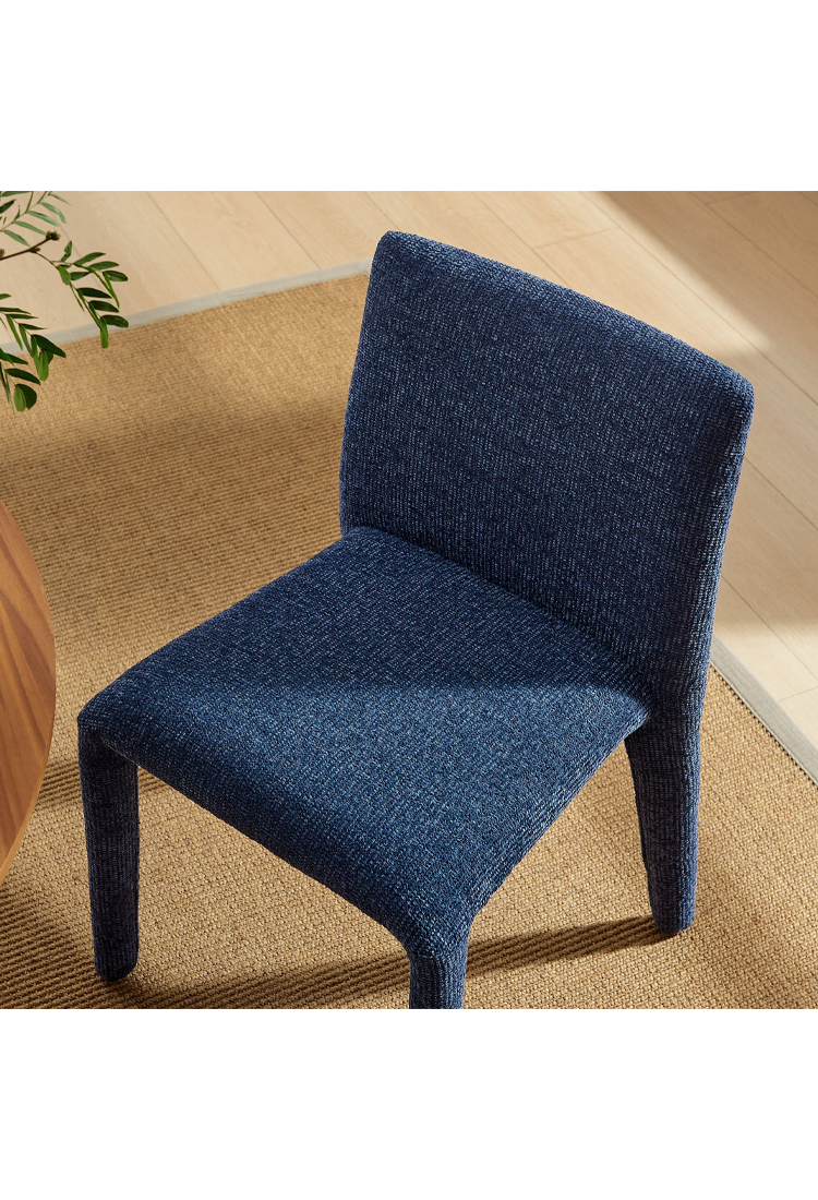 Noviara Fabric Dining Chair,Navy