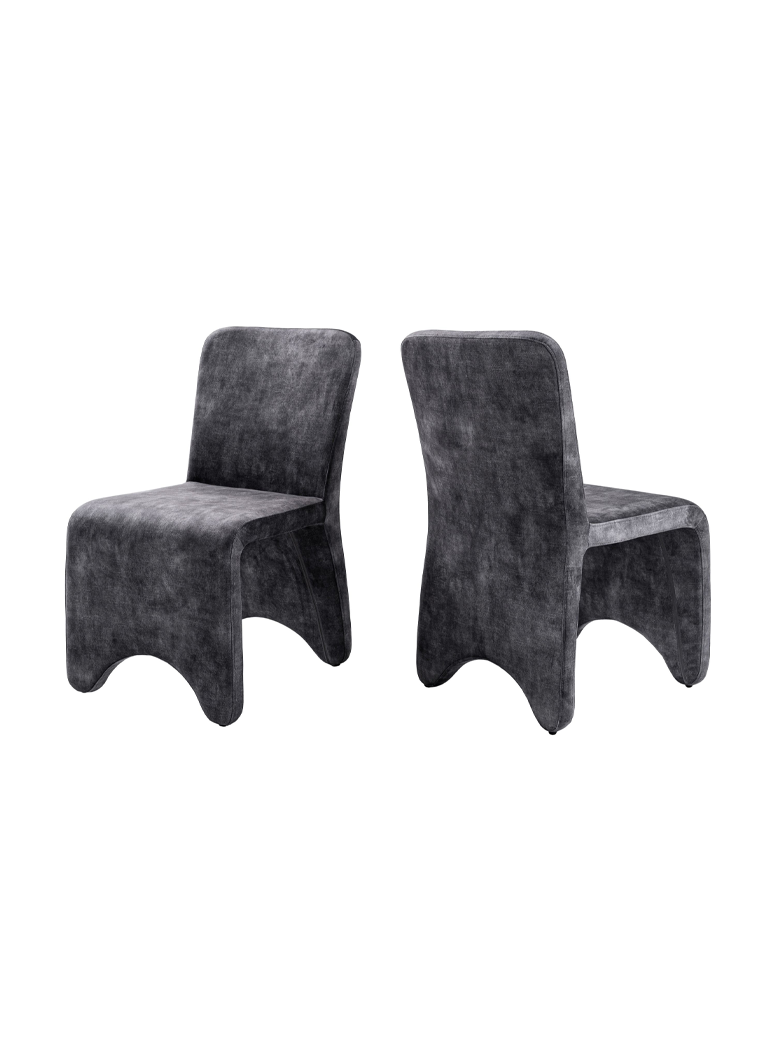 Veridion Dining Chair,grey (set of 2)