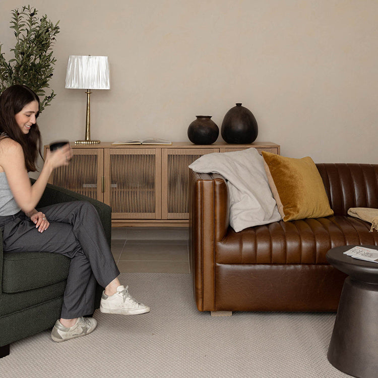 Channy Sofa, camel brown