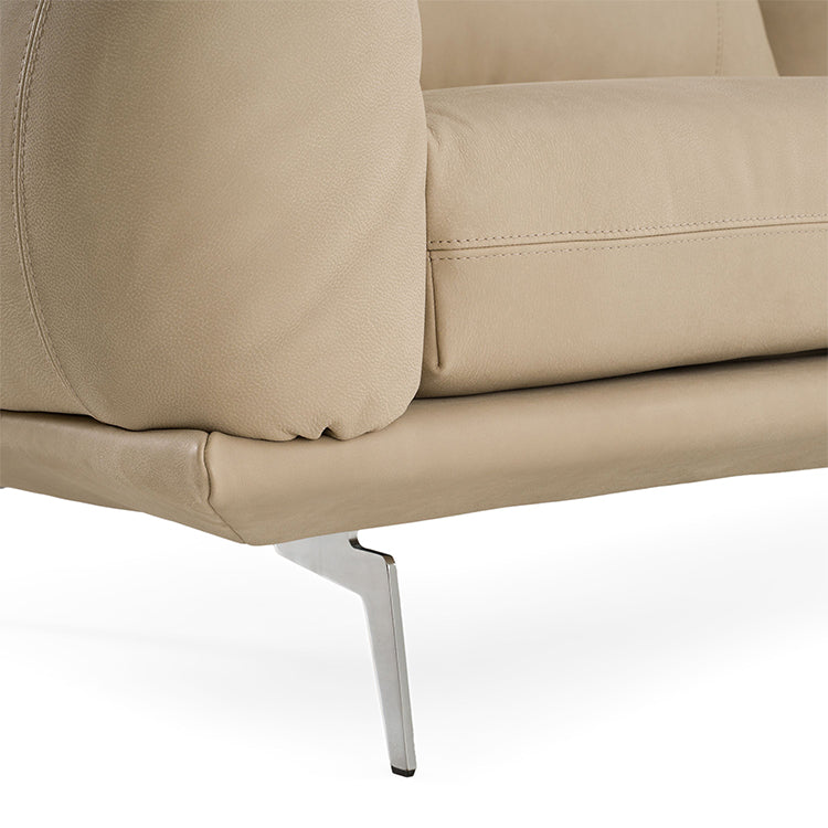 Lopez Leather Sofa, beige