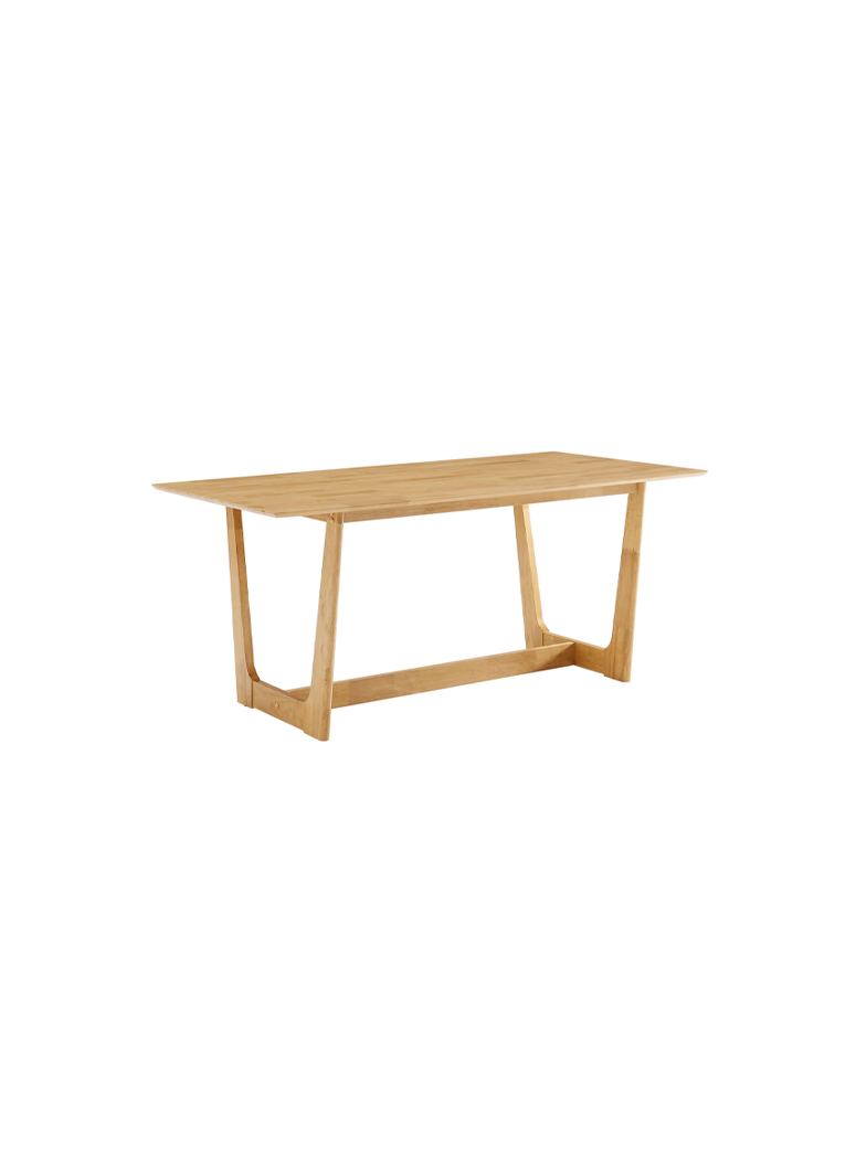 VeoFlux Rectangle Wood Dining Table,Natural