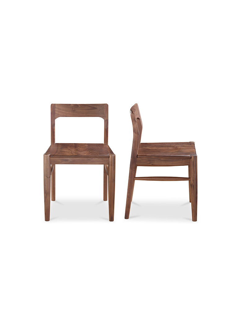 Artemis Dining Chair,walnet brown,set of two