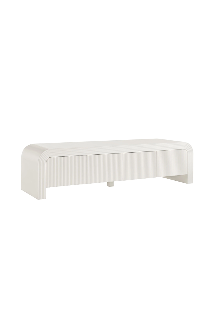 Timber 68" TV Stand,White Matte