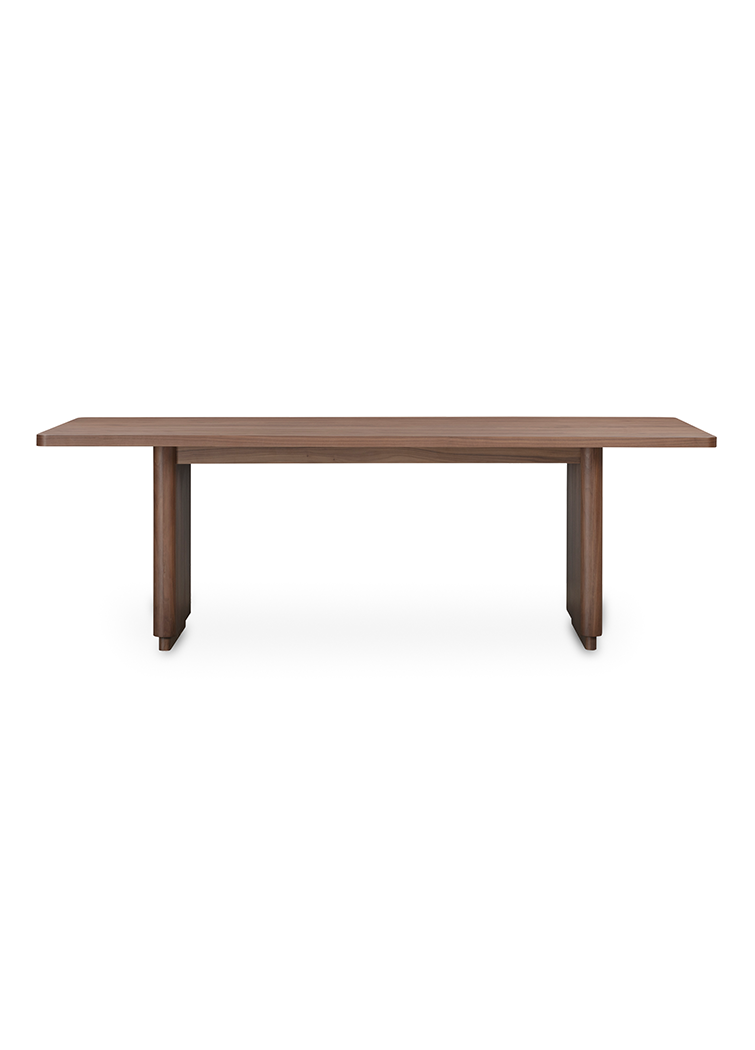 Lorne Small Dining Table, walnut brown