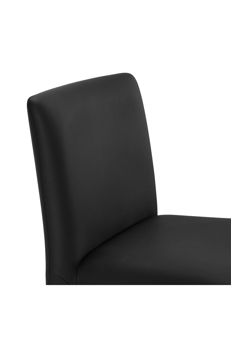 Noviara Vegan Leather Dining Chair,Black