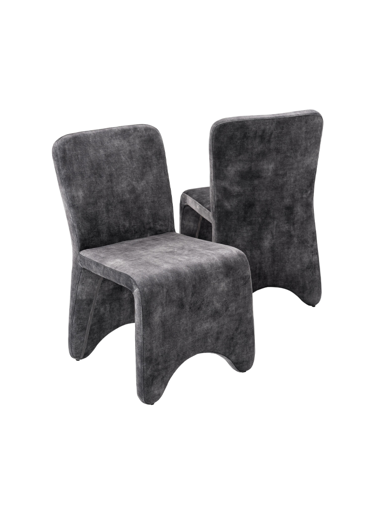 Veridion Dining Chair,grey (set of 2)