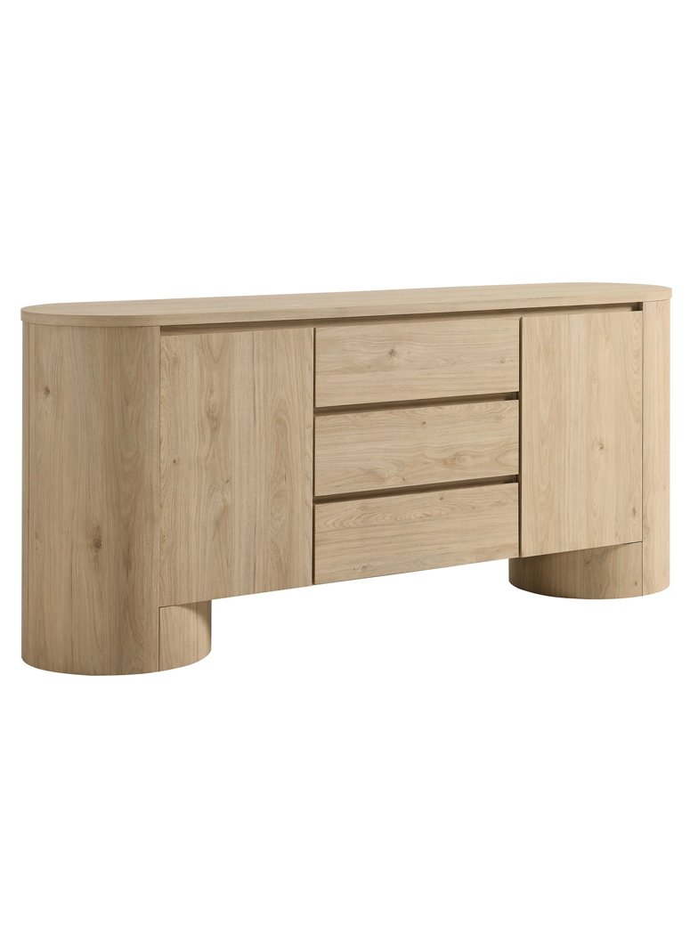 Drakaris Sideboard Storage Cabinet,Hickory Frost