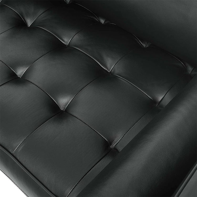 Vodoo Leather Sofa, black