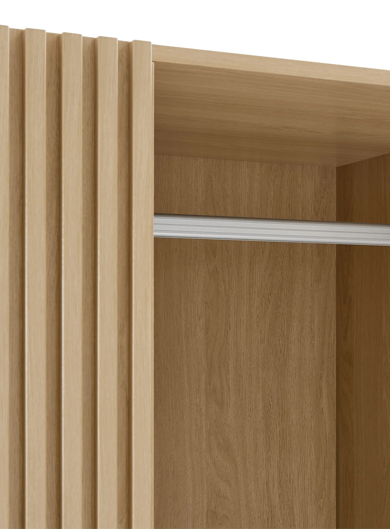 Calyx 2-Door Closet ,Oak