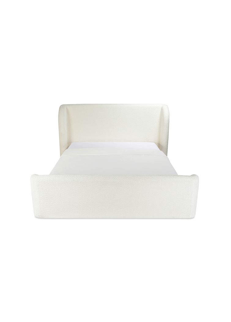 Lyra Queen Bed,cream