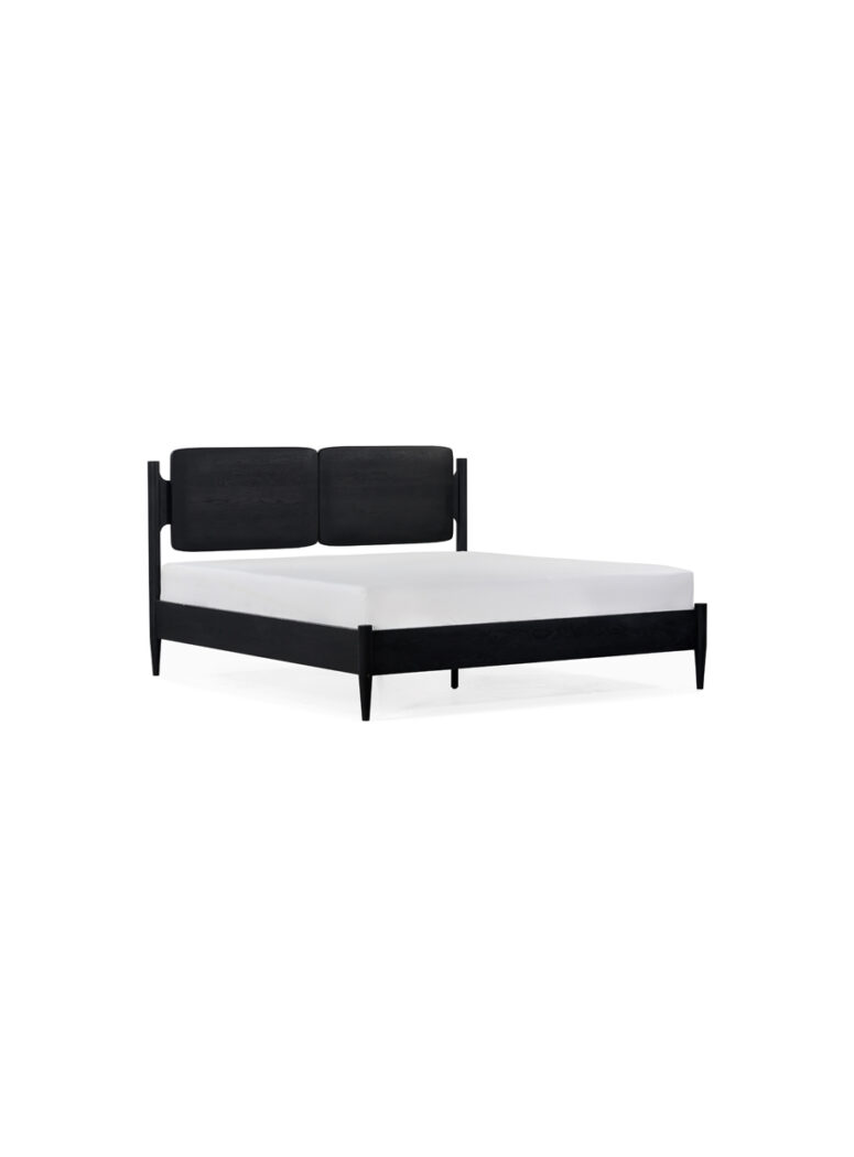 Manor King Bed, charcoal