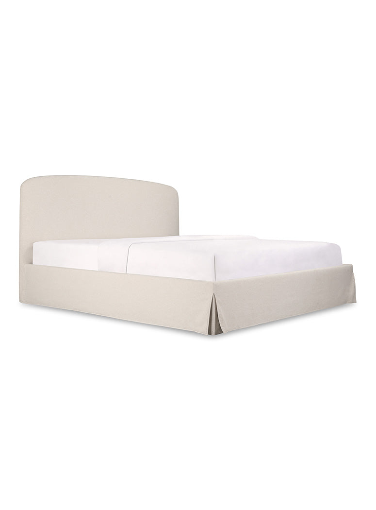 Snooze Queen Storage Bed,cream