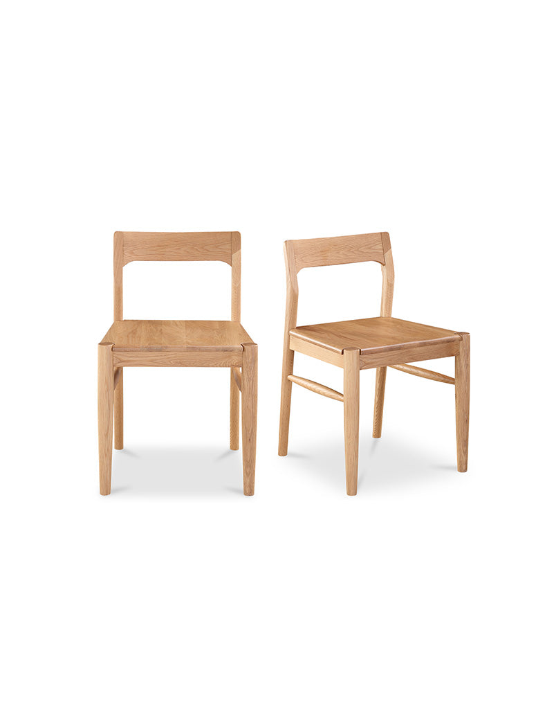 Artemis Dining Chair,natural oak,set of two