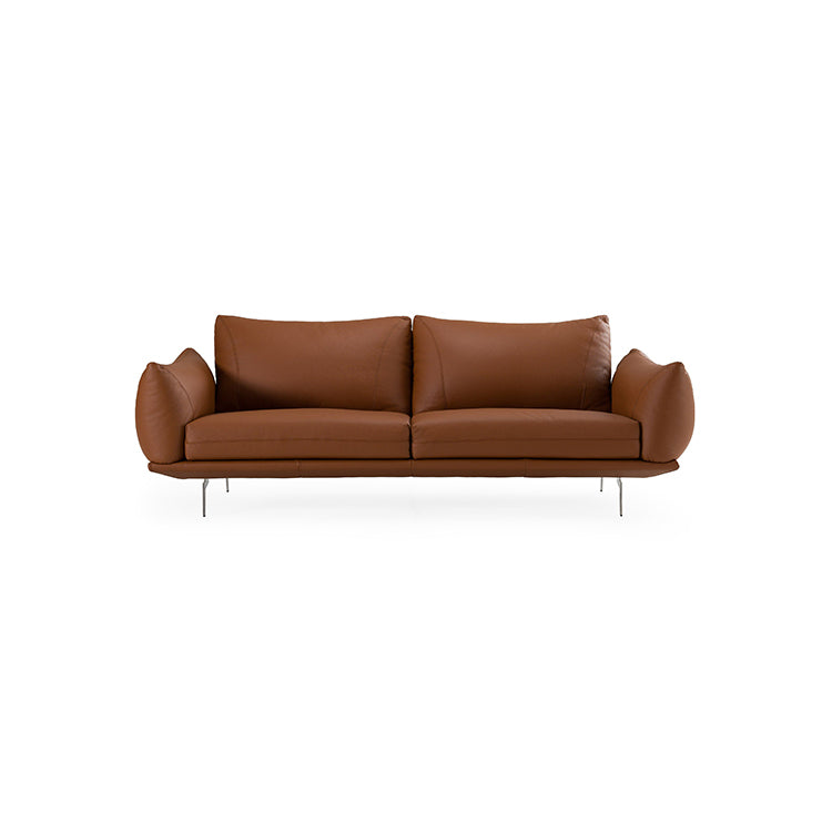 Lopez Leather Sofa, Cognac