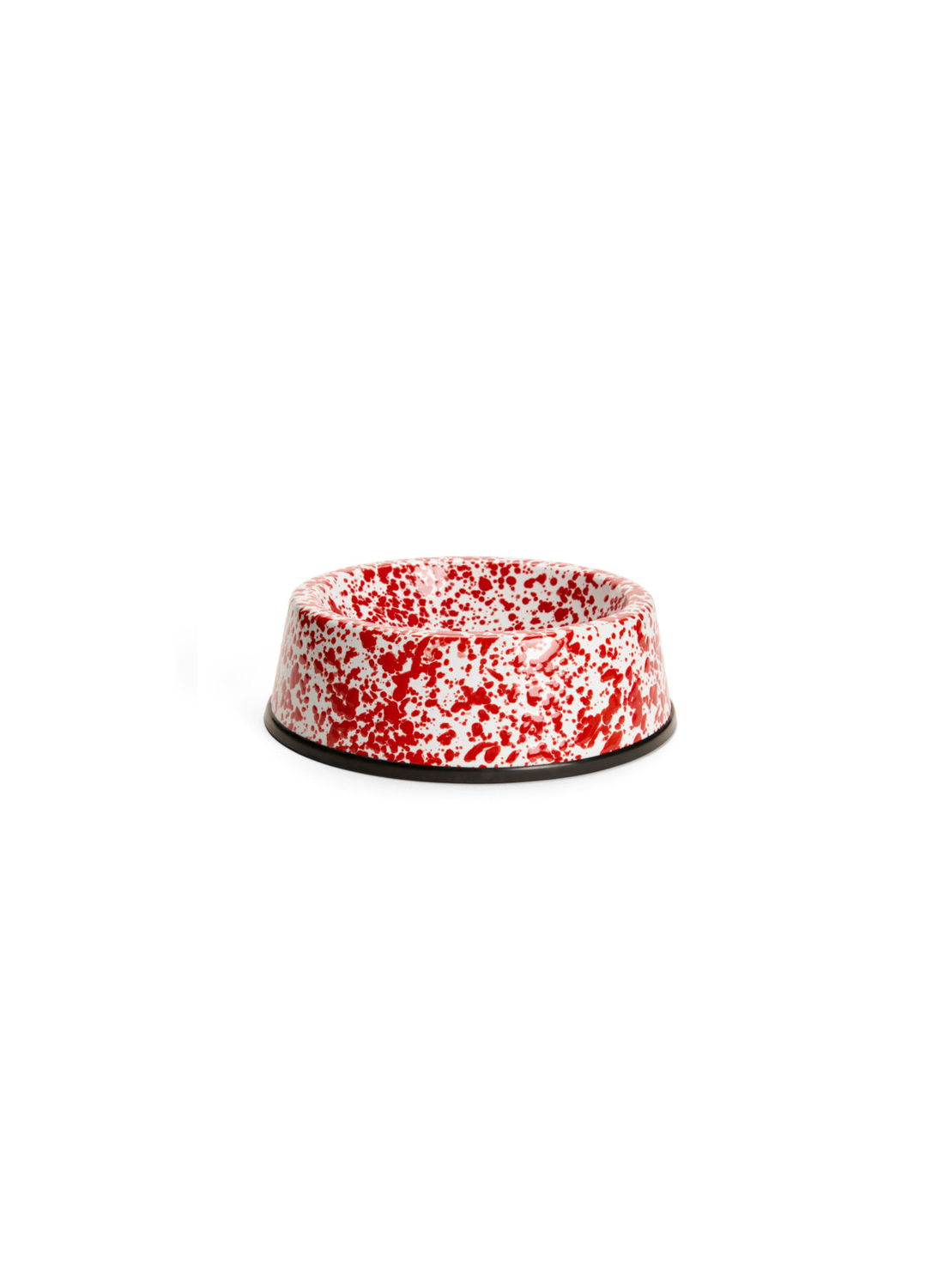 Crow Canyon Splatter Large Pet Bowl, Red