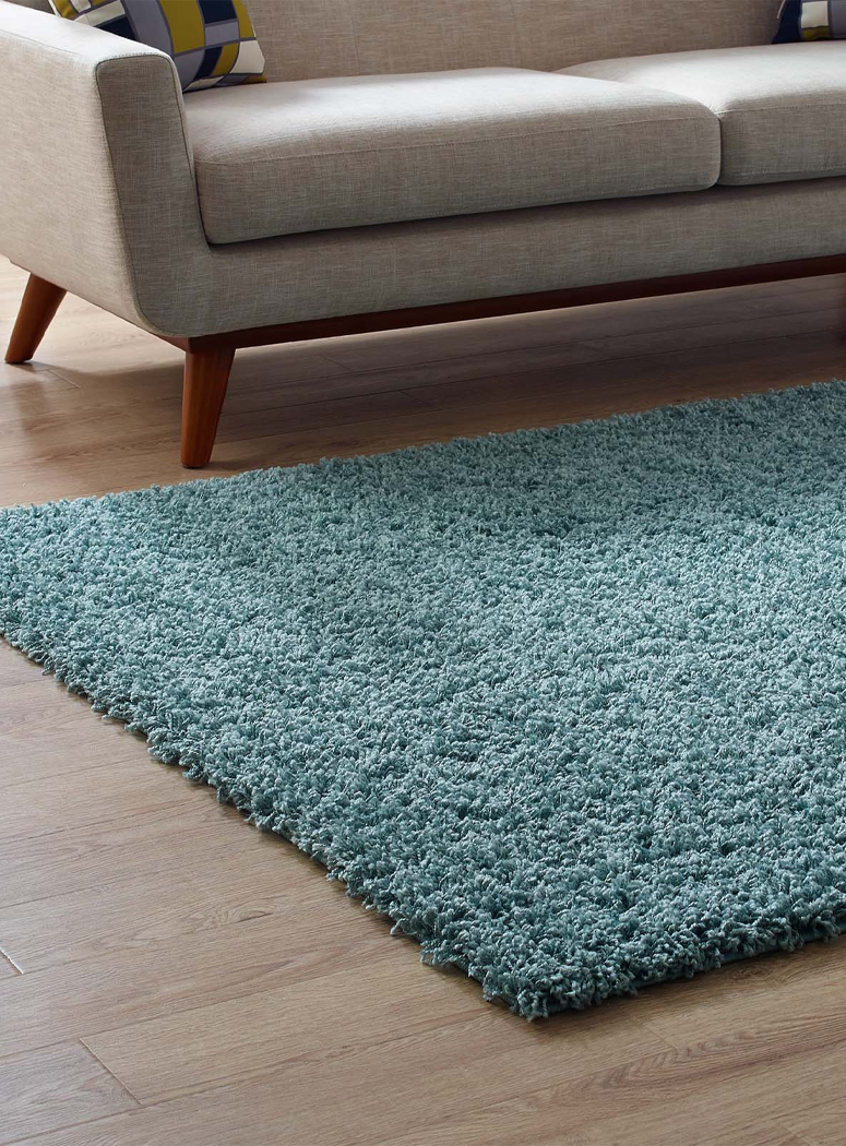 Draxian Solid Area Rug,Aqua Blue 5 x 8