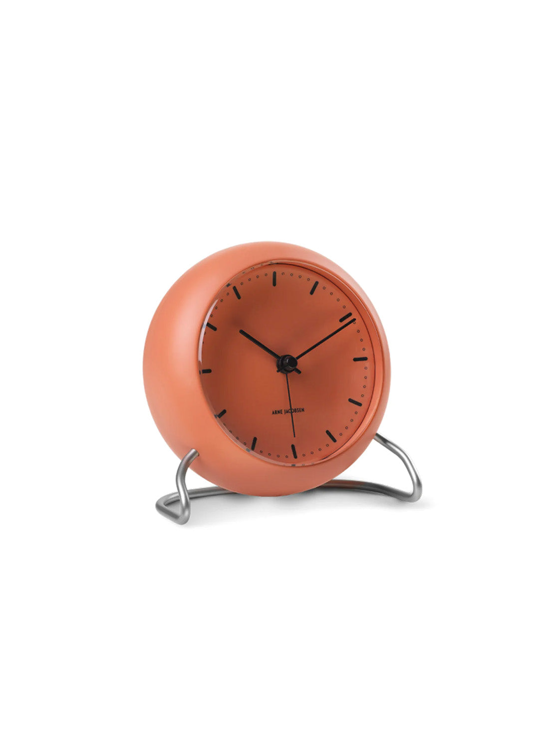 Arne Jacobsen City Hall Alarm Clock, pale orange