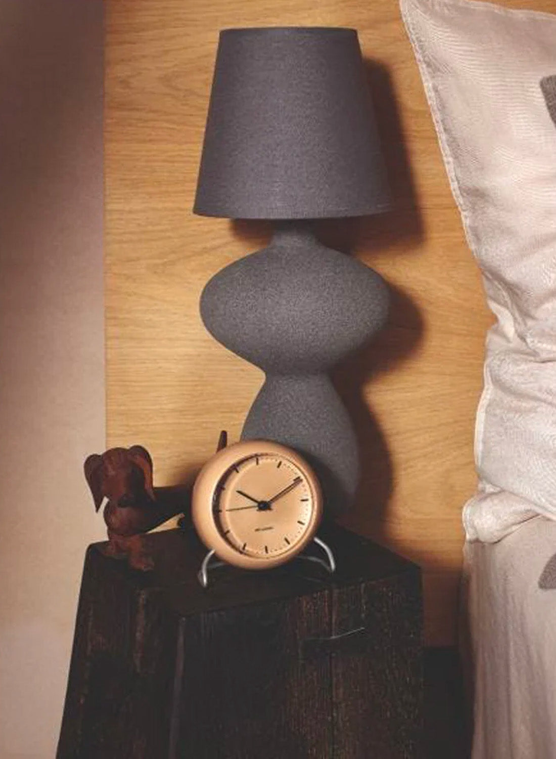 Arne Jacobsen City Hall Alarm Clock sandy beige