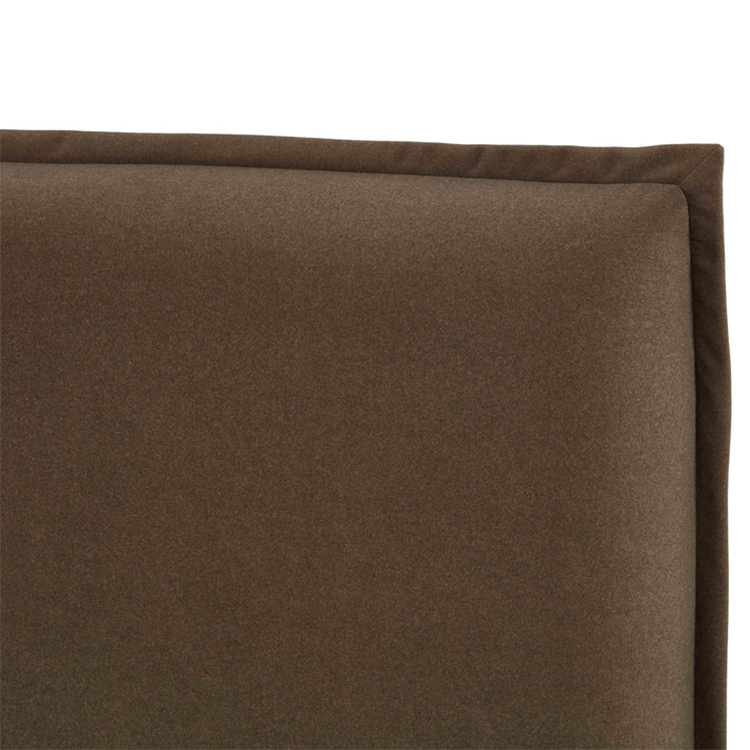 Mel Mohei Velvet Queen Bed, Brown