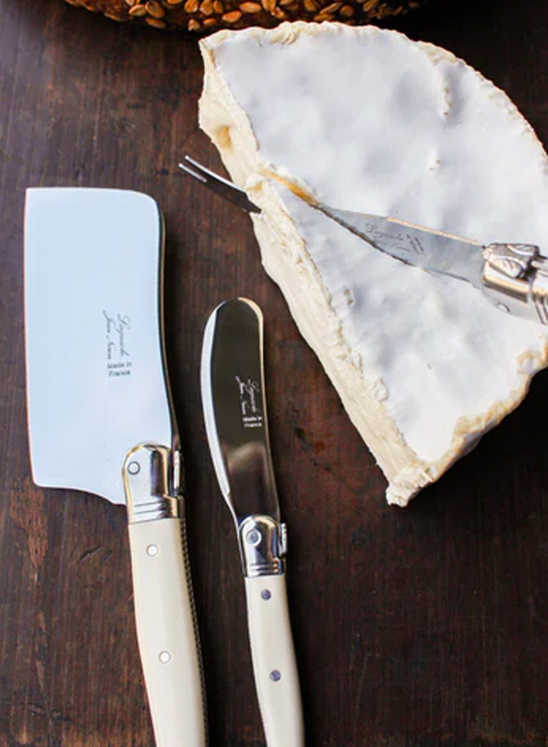 Laguiole Mini Cheese Set, Ivory