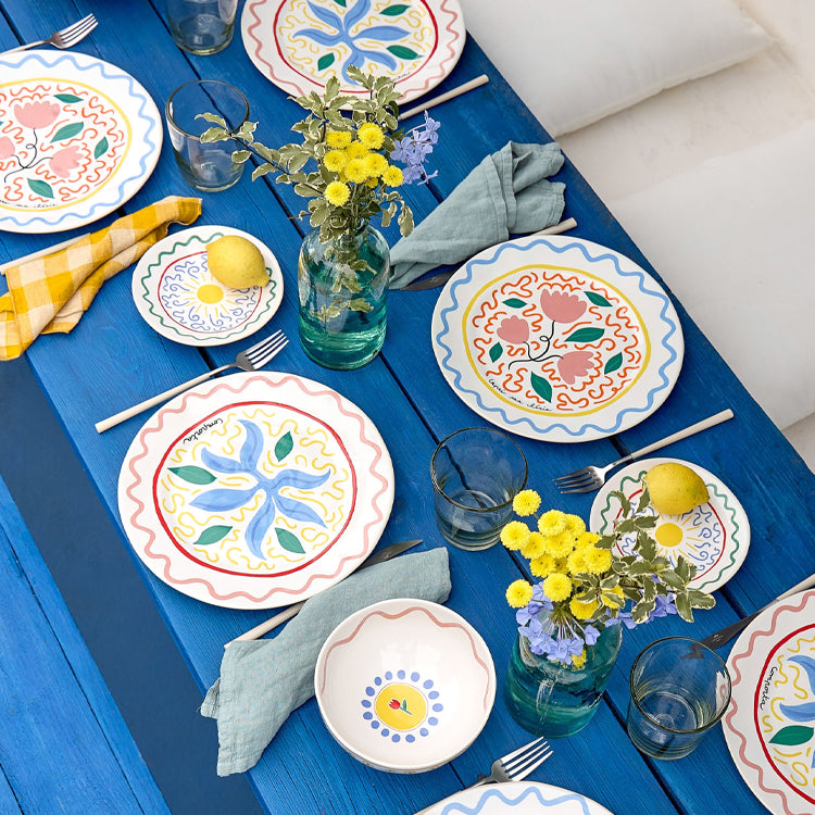 Costa Nova Summer Bliss Dinner Plate, Comporta