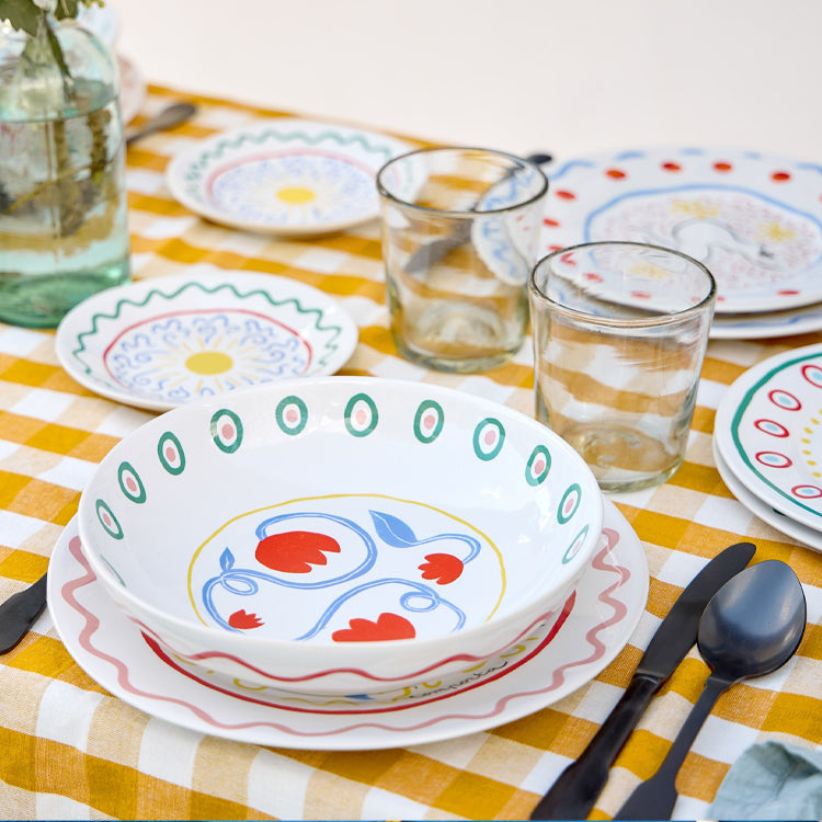 Costa Nova Summer Bliss Pasta/Soup Bowl, Tulip