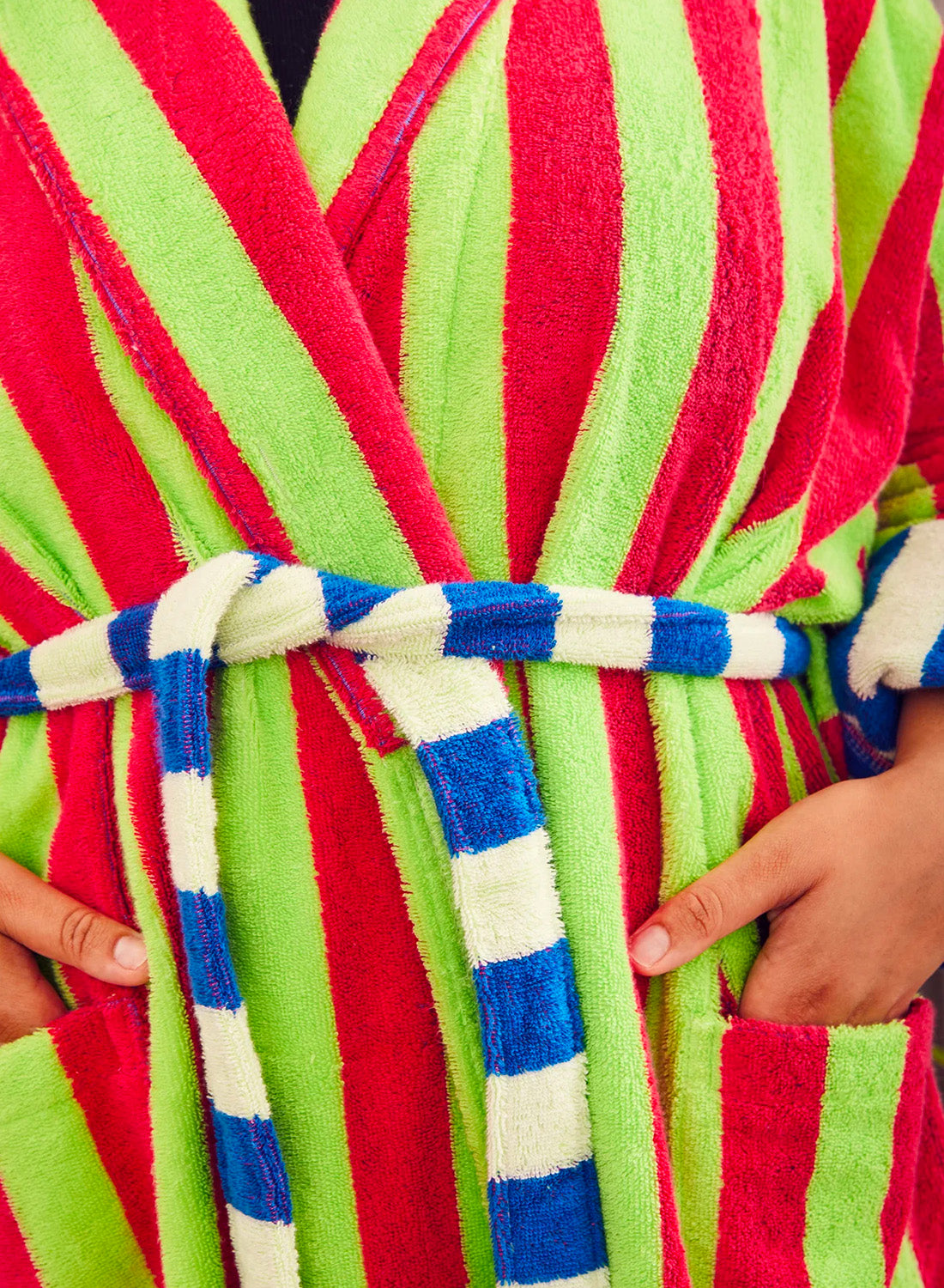 Dusen Dusen Garden Stripe Bathrobe