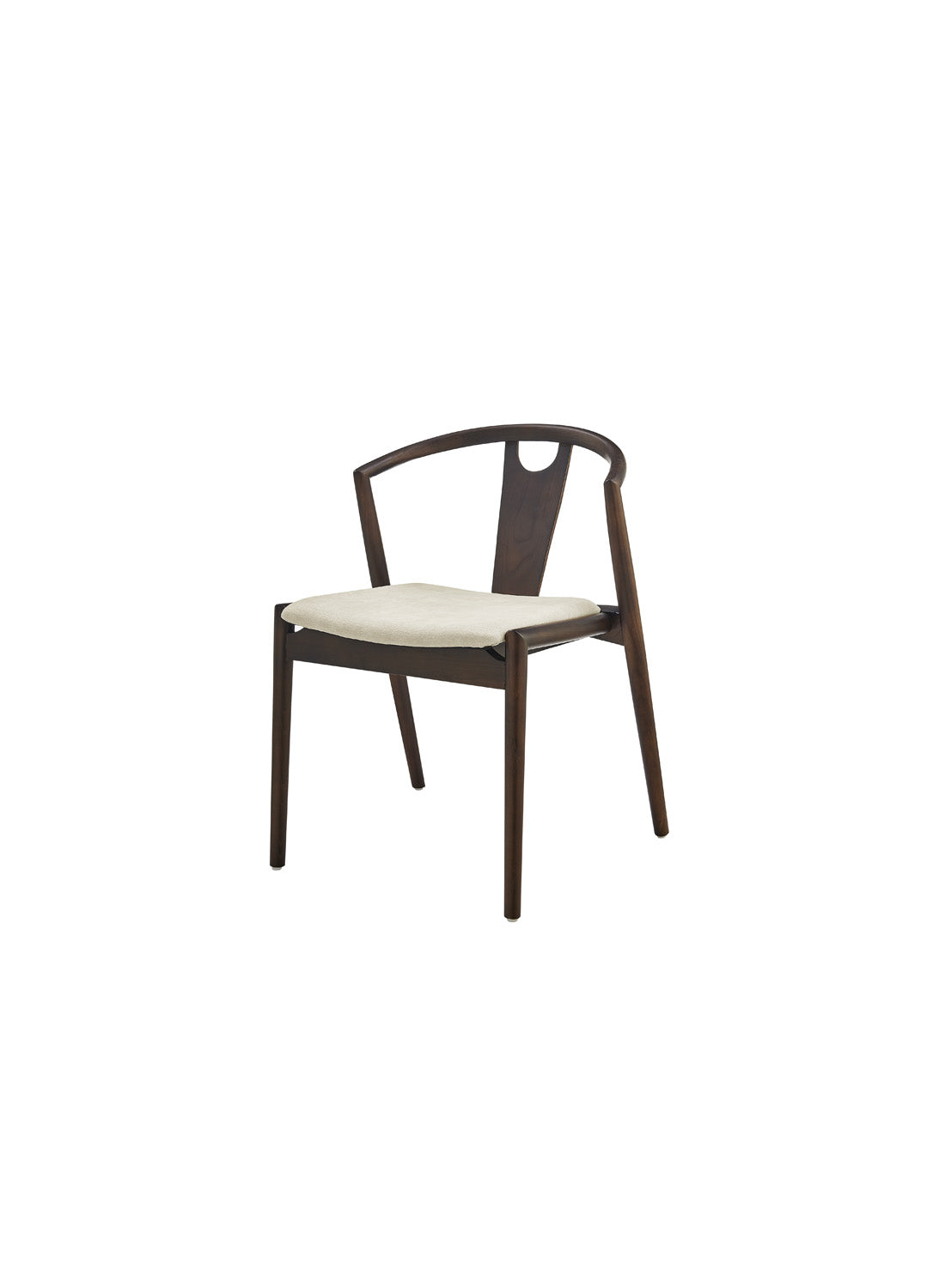Arcadia Dining Chair, dark walnut