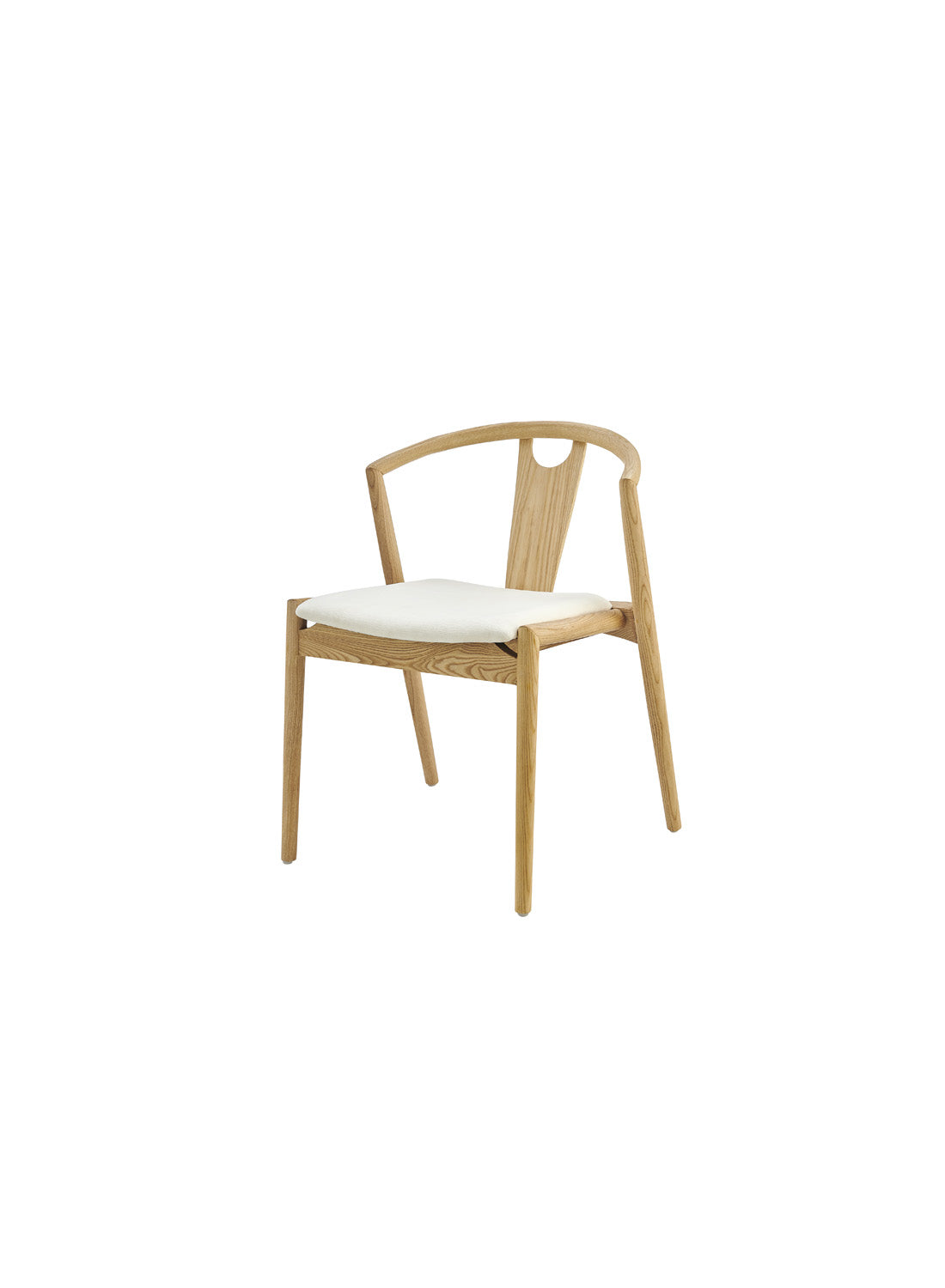 Arcadia Dining Chair, white natural