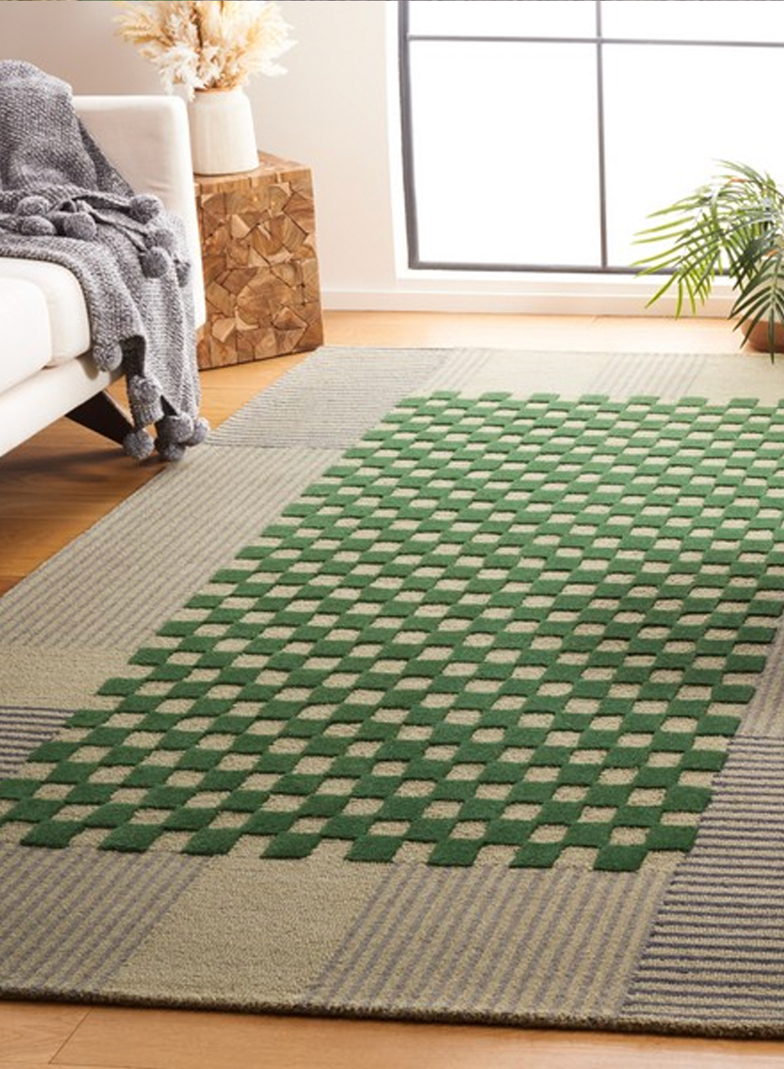 Field Checkered Rug