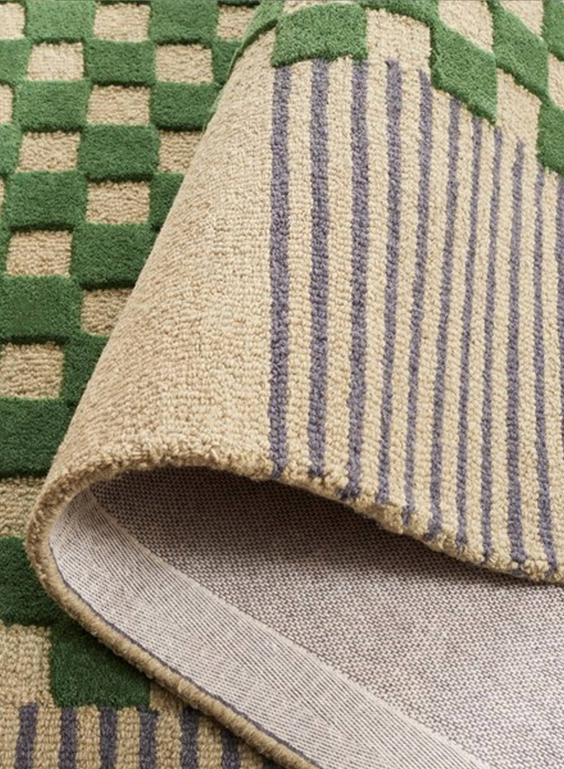 Check Heather Rug Field Checkered Rug