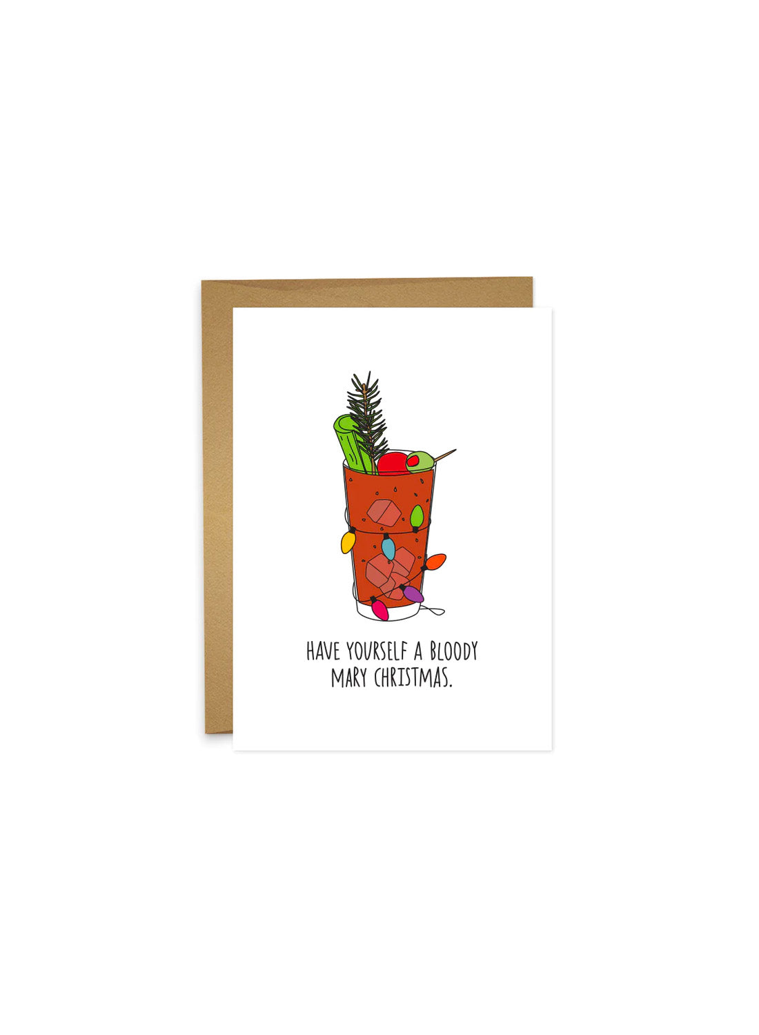 Bloody Mary Christmas Greeting Card