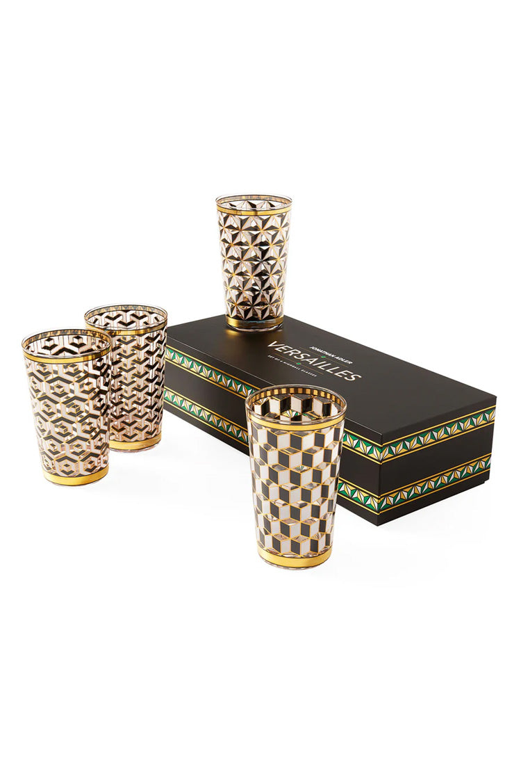 Jonathan Adler Versailles Highball Glasses, set of 4