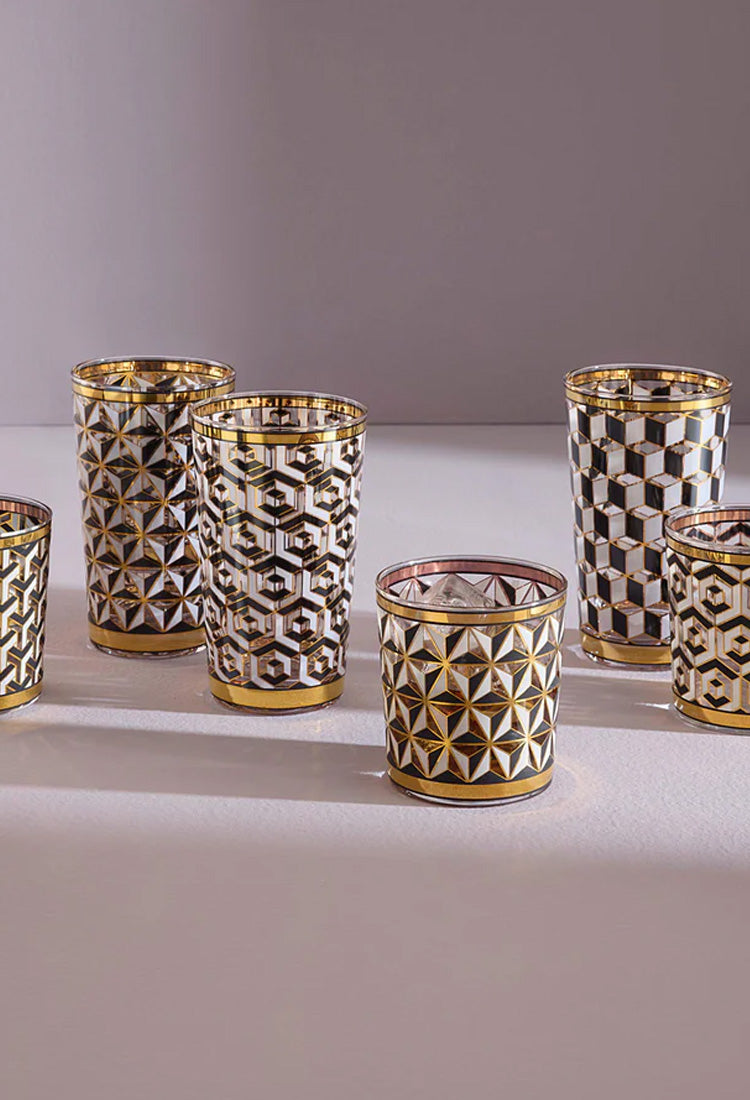 Jonathan Adler Versailles Highball Glasses, set of 4