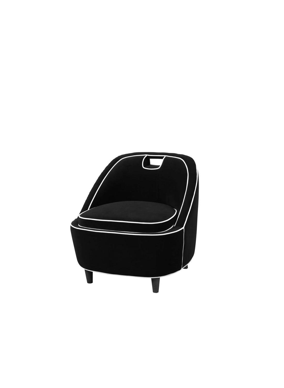 Serenity Club Chair, Black