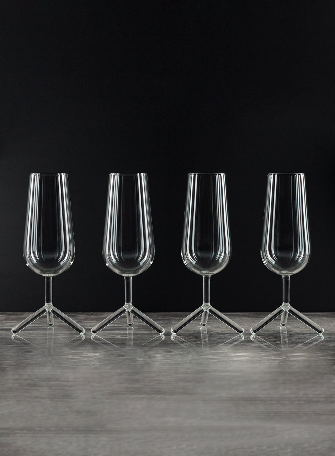 Maarten Baptist Tripod Champagne Glasses (set of 4)