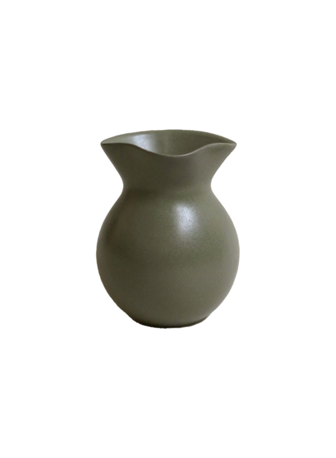 NR Ceramics U Vase, forest green