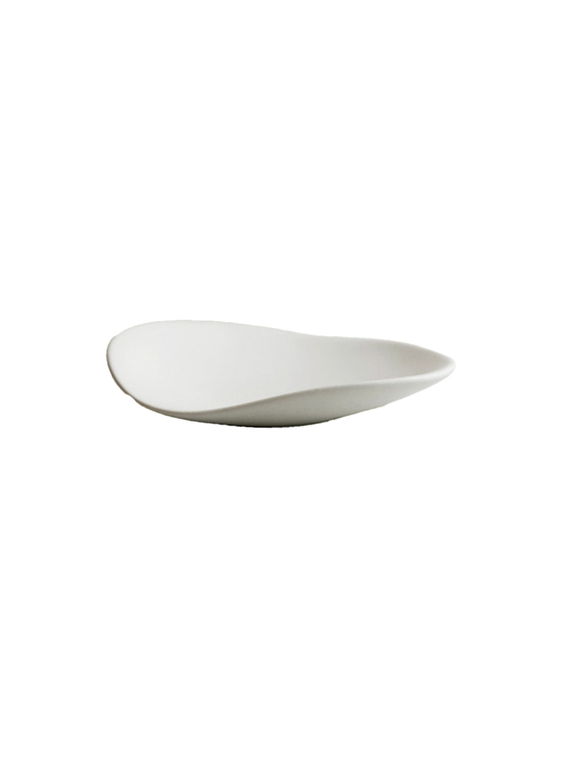 NR Ceramics Small Pebble Plate, stone white