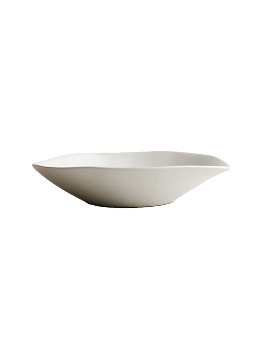 NR Ceramics Low Bowl, stone white