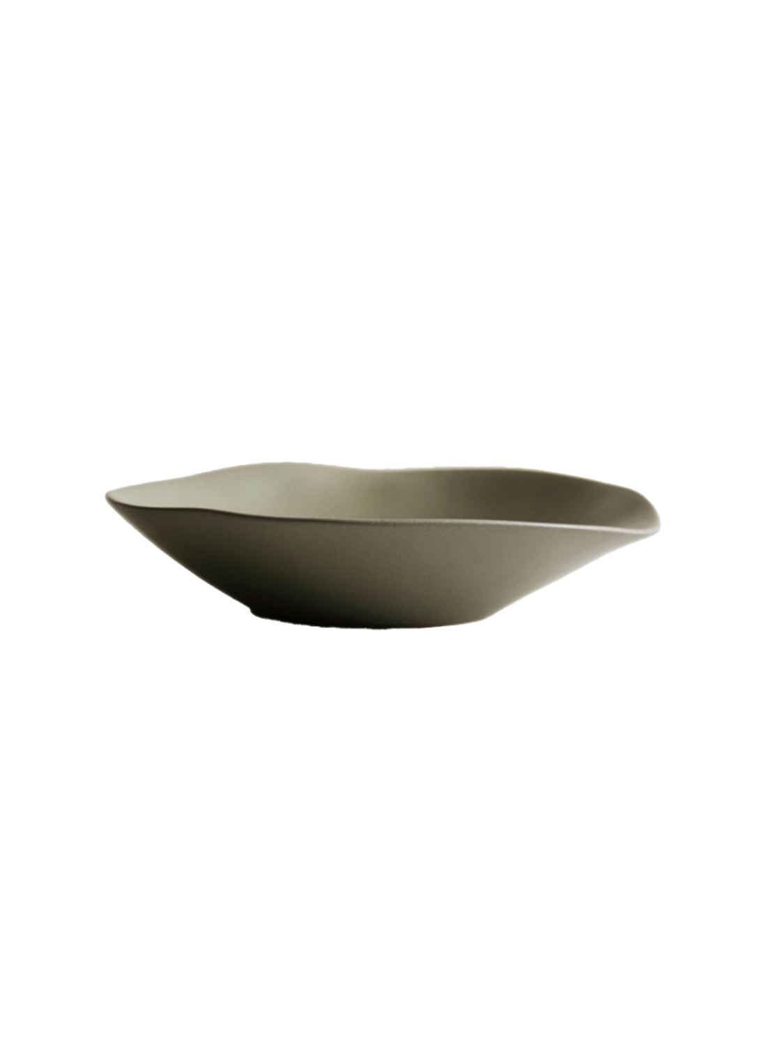 NR Ceramics Low Bowl, forest green