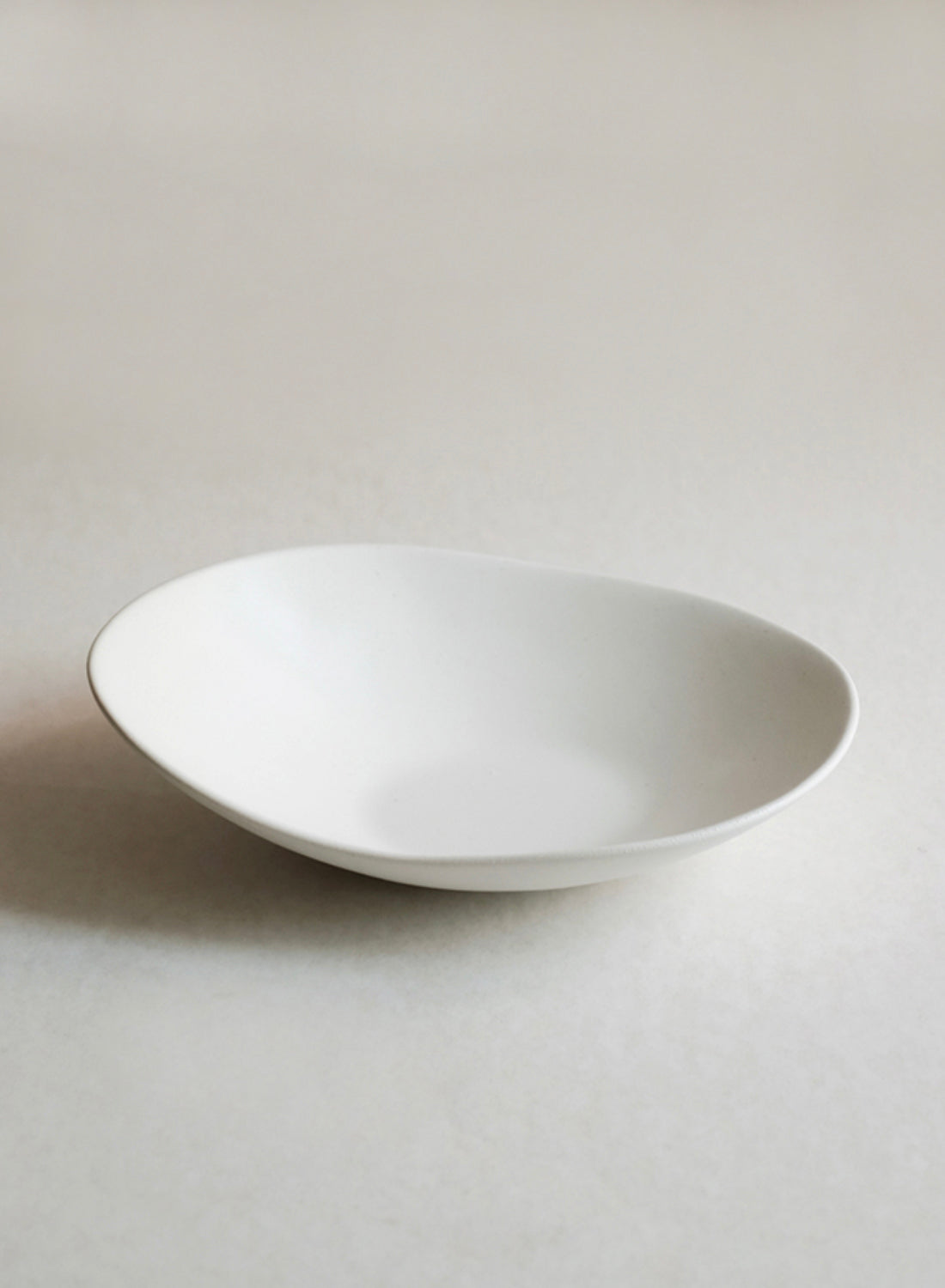 NR Ceramics Oval Bowl, stone white