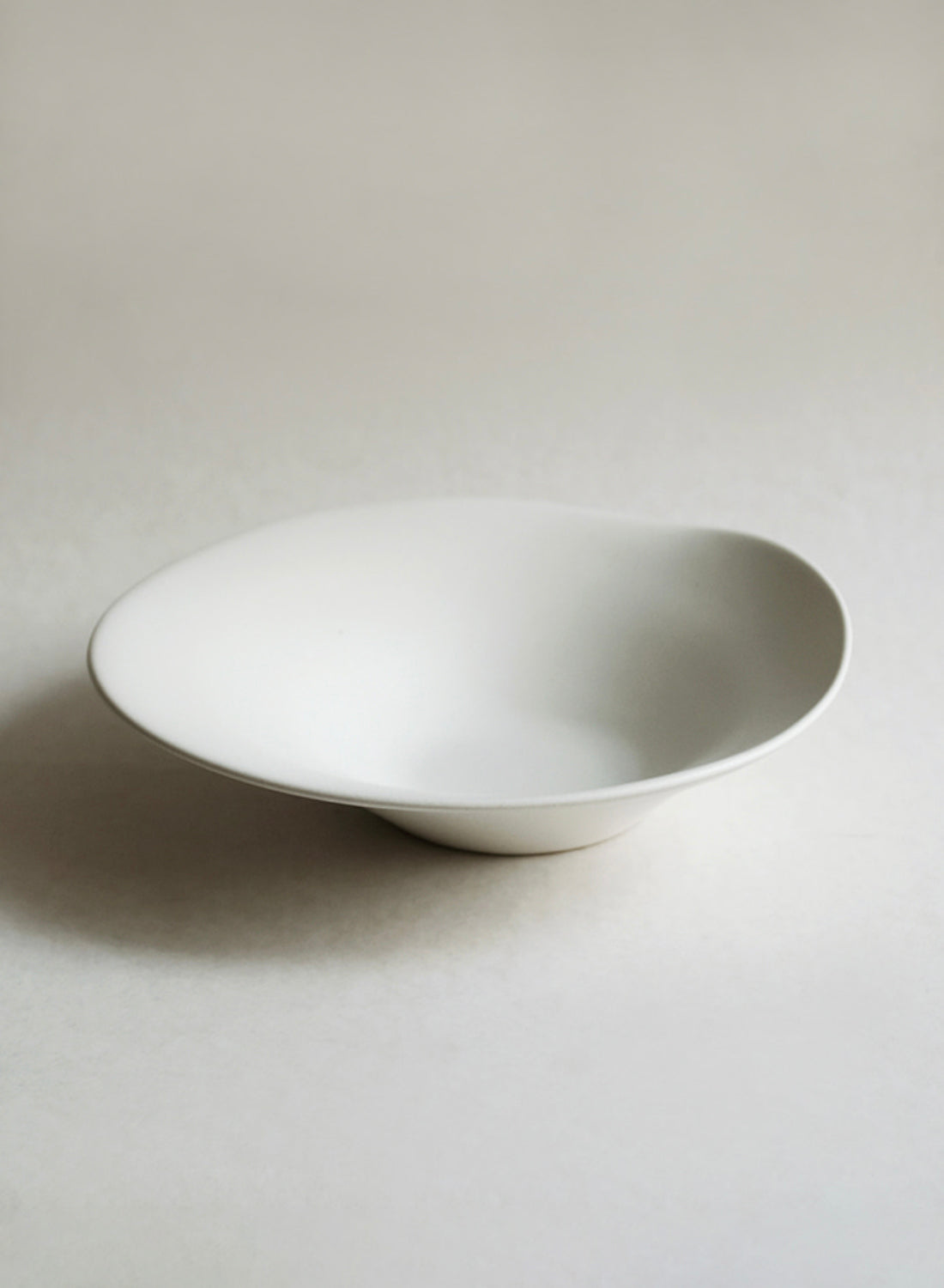 NR Ceramics Pasta Bowl, stone white